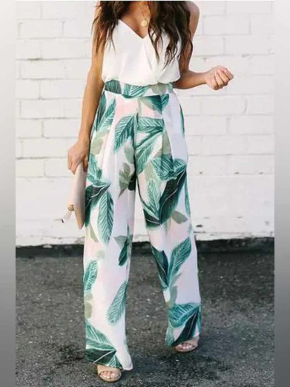 Milk And Honey Tropical Lightweight Summer Vacation Beach Pants Sz M